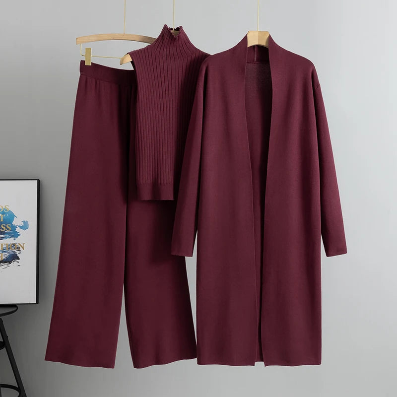 Sets Outifits New 3PCS Solid Tape Patch Tank Top & Pants Set with Coat Fashion Casual Women Tracksuits Female