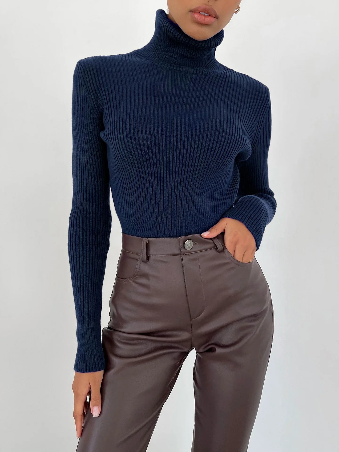 Basic High Neck Jumper