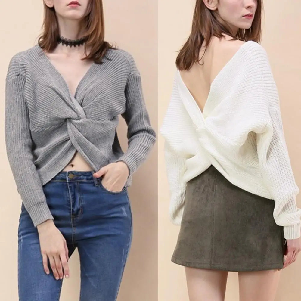 Knot front and back jumper