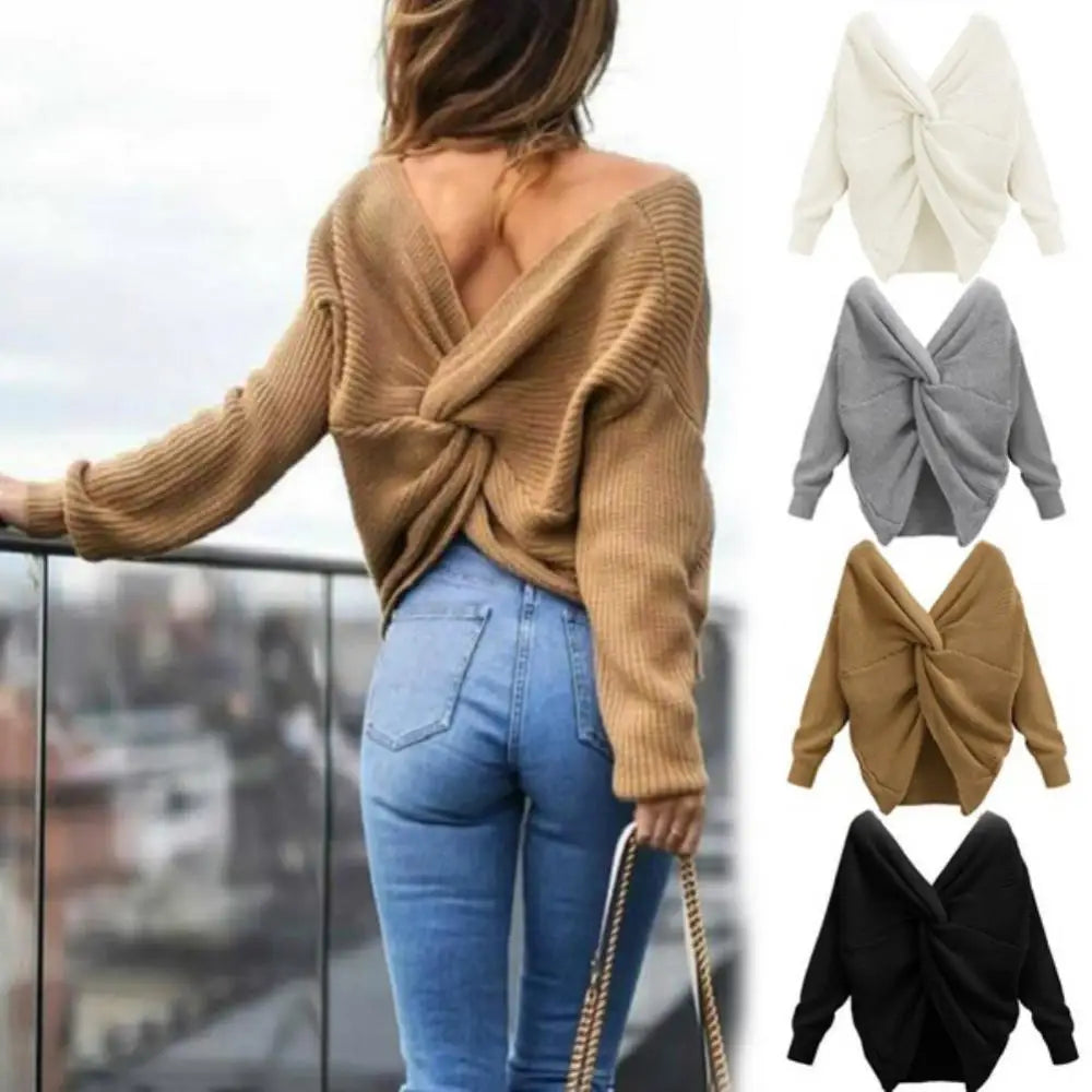 Knot front and back jumper