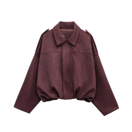 Suede Loose Casual Jacket